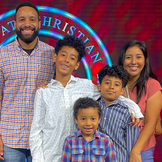 Frank and his family